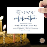Invitation Fête d'anniversaire surprise<br><div class="desc">C'est une fête de fête d'anniversaire surprise Invitation card. Planifiez la fête d'anniversaire pour votre famille bien-aimée ? Invitation les invités avec cette carte d'invitation parfaite.</div>