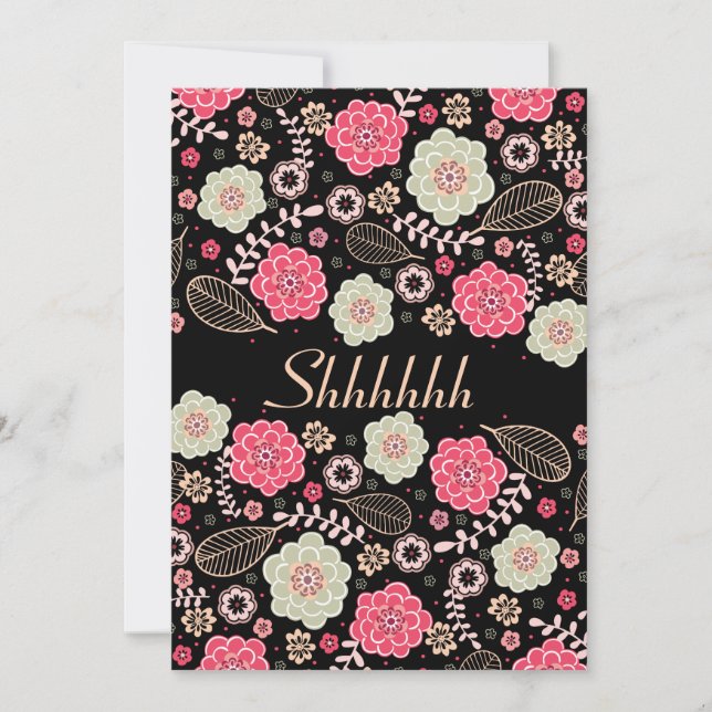 Invitation Fête d'anniversaire surprise Classique Funky Moder (Devant)