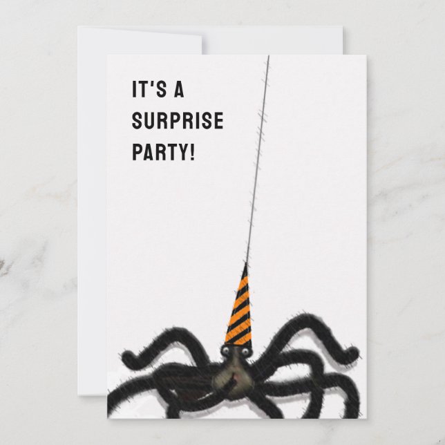 Invitation Fête d'anniversaire surprise Halloween (Devant)