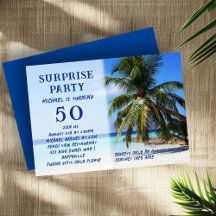 Fête d'anniversaire surprise pour adulte au palmie
