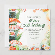 Fête d'anniversaire Sushi
