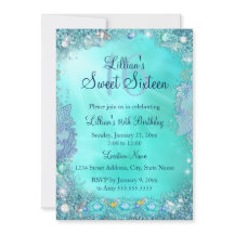Fête d'anniversaire Sweet 16 Ocean Jewel Turquoise