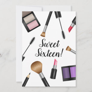 Invitation Fête d'anniversaire Sweet Sixteen Produits de Maqu