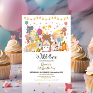 Invitation Fête d'anniversaire thème forêt sauvage