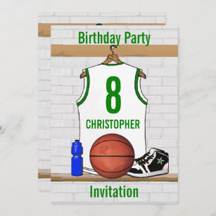 Invitations Faire Part Cartes Anniversaire Basket Ball Zazzle Fr