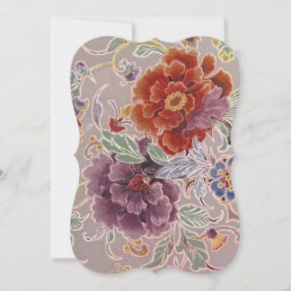 Invitation Fête d'anniversaire vintage Florale