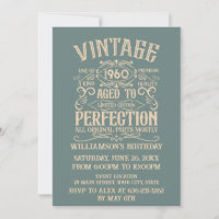 Fête d'anniversaire vintage personnalisée