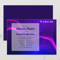 Fête d'anniversaire virtuelle futuriste