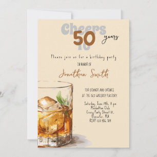 Invitation Fête d'anniversaire Whiskey
