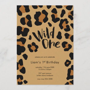 Invitation Fête d'anniversaire Wild One