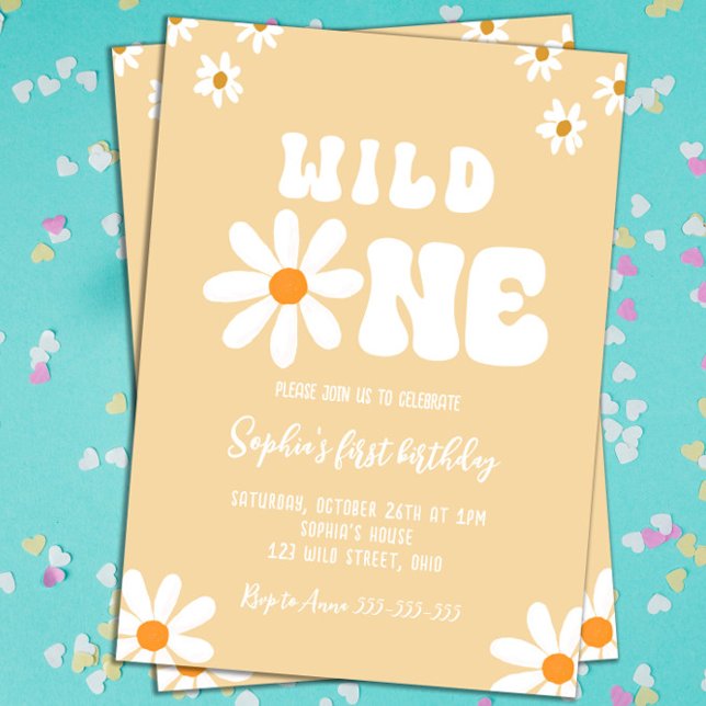 Invitation Fête d'anniversaire Wild One Boho 1er anniversaire (Wild One 1st Birthday Boho)