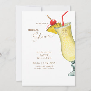 Invitation Fête dans la maison Pina Colada Enterrement de vie