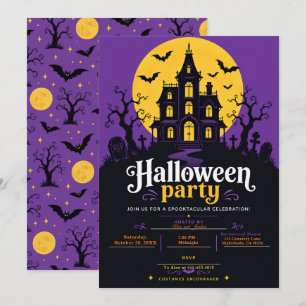 Invitation Fête dans une maison hantée