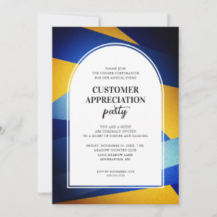 Invitation Fête d'appréciation client Arch moderne
