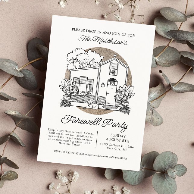 Invitation Fête d'au revoir sans cérémonie (Créateur téléchargé)