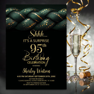 Invitation Fête de 95 ans de Green Gold Braid Surprise