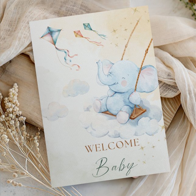 Invitation Fête de Baby Shower Bienvenue Bébé (Créateur téléchargé)