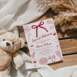 Invitation Fête de Baby Shower Livraison Spéciale