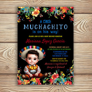 Invitation Fête de Baby Shower Muchachito Charro