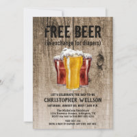 Fête de Baby Shower pour Hommes avec Thème Bière &