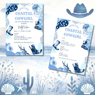 Invitation fête de bachelorette de la côte bleue