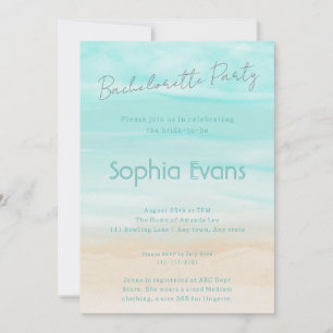Invitation Fête de Bachelorette de mariage Abstrait moderne