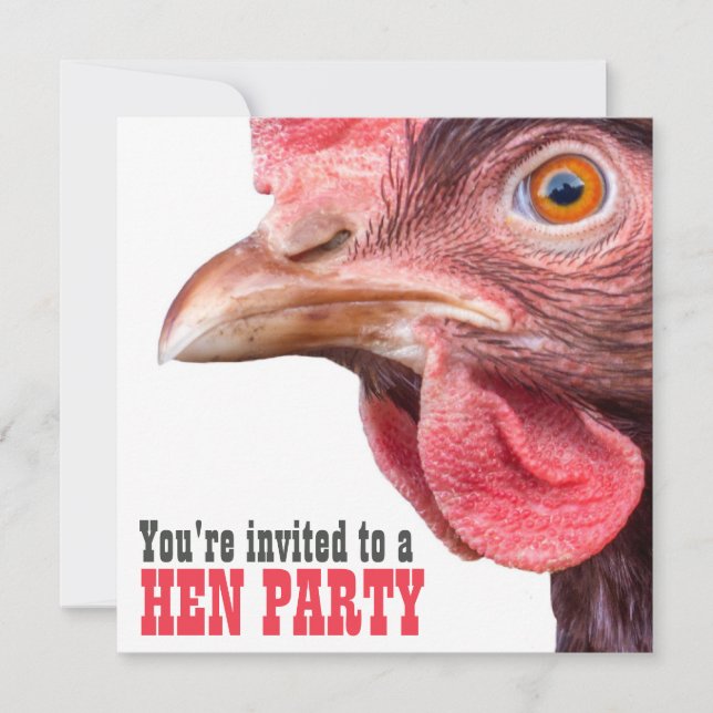 Invitation Fête de bachelorette des dames de la Hen Night (Devant)