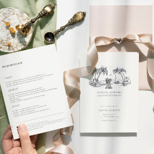 Invitation Fête de bachelorette moderne Coastal Cowgirl