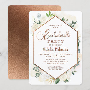 Invitation Fête de Bachelorette Rustique et Fraîche à la Ferm