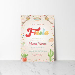 Invitation Fête de bachelorette Super finale colorée