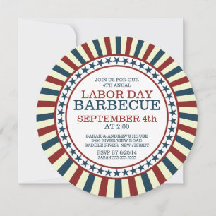 Invitation Fête de barbecue d'été vintage