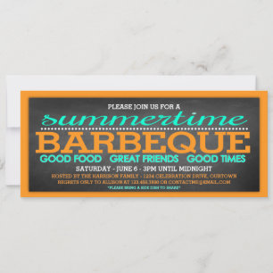 Invitation Fête de barbeque d'été