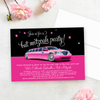 Fête de Bat Mitzvah Glamour Rose Limousine