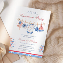 Fête de bébé américaine patriotique du 4 juillet