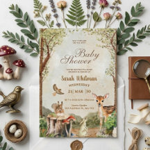 Fête de Bébé Animaux de la Forêt Enchantée