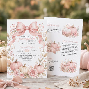 Invitation Fête de bébé Arc-en-ciel de ruban floral de citrou