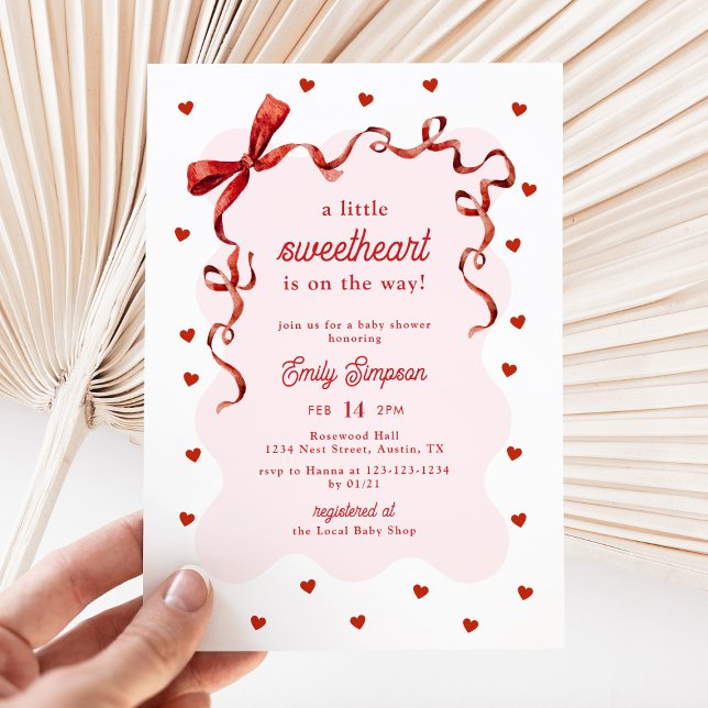 Invitation Fête de Bébé Arc-en-ciel Élégant Petit Chéri (Créateur téléchargé)