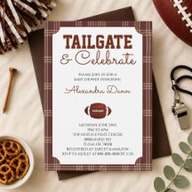 Fête de bébé Baby Shower Tailgate Football à carre