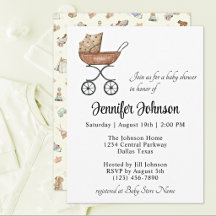 Fête de bébé Bohème Charmeuse Buggy en osier Antiq