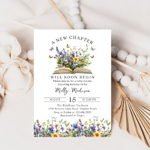 Invitation Fête de bébé conte de fées Un nouveau chapitre com