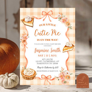 Invitation Fête de Bébé Coquette Cottage Cutie Pie