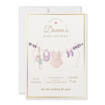 Fête de Bébé Douce et Pâtes de Naissance Editable
