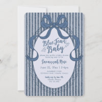 Fête de Bébé en Jean Bleu Coquette en Denim