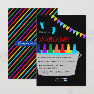 Invitation Fête de Bébé et de Futur Papa avec Fût de Bière