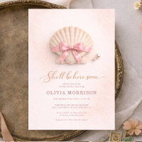 Fête de bébé Fille Coquillage Rose