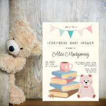 Fête de Bébé Fille sur le thème de la Bibliothèque