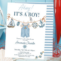 Fête de bébé garçon Ahoy