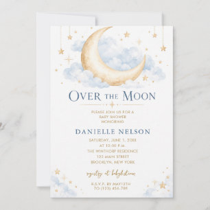 Invitation Fête de bébé garçon Baby Shower Outremer