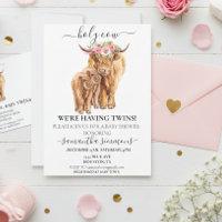 Fête de bébé jumeaux Sainte Vache Veau des Highlan