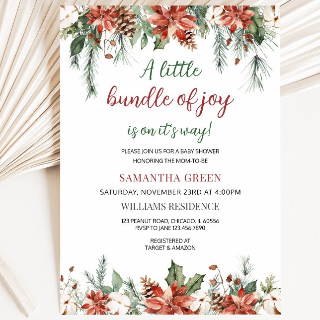 Invitation Fête de Bébé Mixte Petite Merveille (Créateur téléchargé)